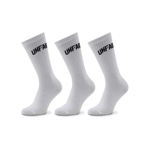 Unfair Athletics Zestaw 3 par wysokich skarpet unisex Curved UNFR22-165 Biały ze sklepu MODIVO w kategorii Skarpetki damskie - zdjęcie 168493533