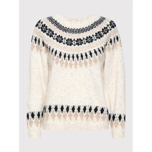 Cream Sweter Cherry 10610568 Beżowy Loose Fit Cream M wyprzedaż MODIVO