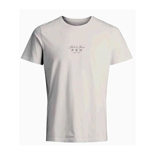 Jack&Jones T-Shirt 12251315 Écru Regular Fit ze sklepu MODIVO w kategorii T-shirty męskie - zdjęcie 168494692