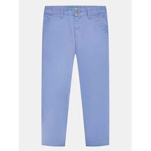 United Colors Of Benetton Spodnie materiałowe 4HM6CF011 Niebieski Slim Fit ze sklepu MODIVO w kategorii Spodnie dziewczęce - zdjęcie 168494781