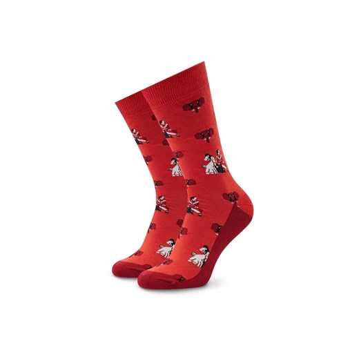 Stereo Socks Skarpety wysokie unisex Mammoth Czerwony ze sklepu MODIVO w kategorii Skarpetki damskie - zdjęcie 168494953