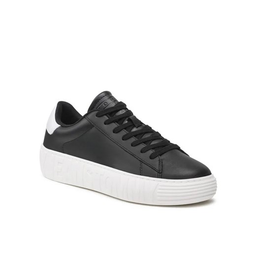 Tommy Jeans Sneakersy Leather Outsole EM0EM01159 Czarny Tommy Jeans 42 promocja MODIVO