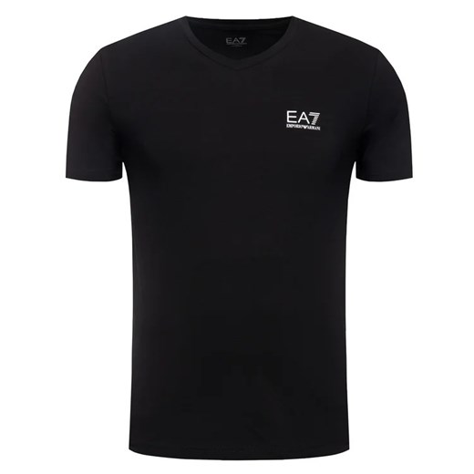 EA7 Emporio Armani T-Shirt 8NPT53 PJM5Z 1200 Czarny Regular Fit L MODIVO