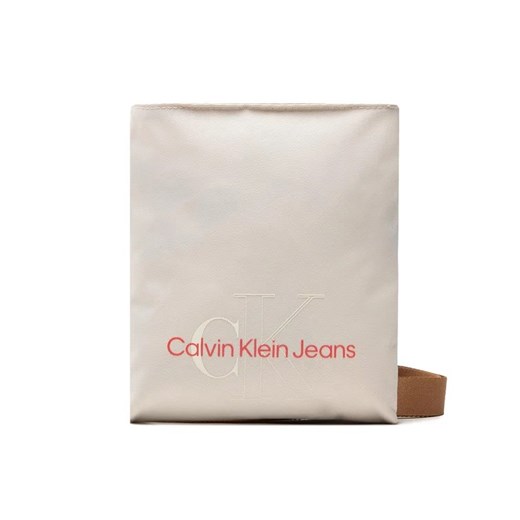 Calvin Klein Jeans Saszetka Sport Essentials Flatpack S Tt K50K508887 Beżowy ze sklepu MODIVO w kategorii Saszetki - zdjęcie 168497760