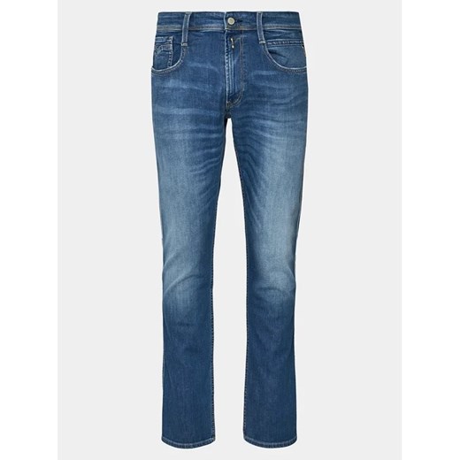 Replay Jeansy Anbass M914Y.000.573 Niebieski Slim Fit Replay 36_34 MODIVO