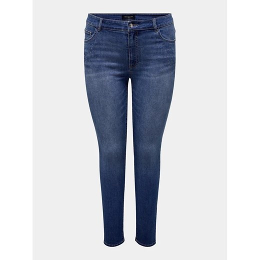 ONLY Carmakoma Jeansy Kate 15309057 Niebieski Skinny Fit 48 okazja MODIVO
