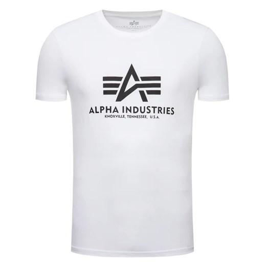 Alpha Industries T-Shirt Basic 100501 Biały Regular Fit Alpha Industries S MODIVO