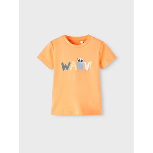 NAME IT T-Shirt 13217650 Pomarańczowy Regular Fit ze sklepu MODIVO w kategorii Koszulki niemowlęce - zdjęcie 168499313