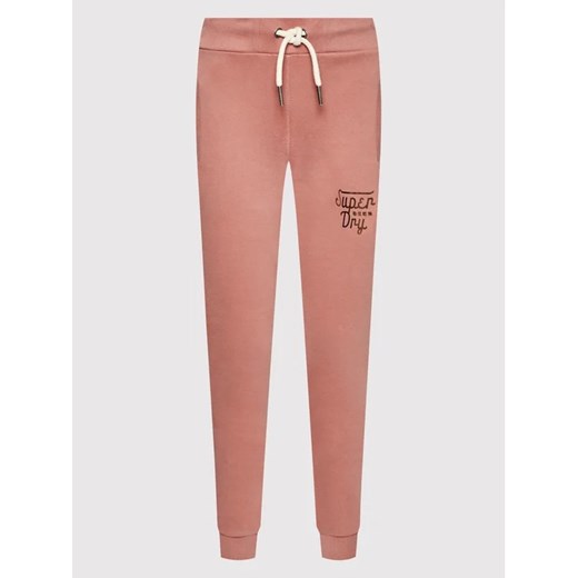 Superdry Spodnie dresowe Script Style W7010615A Różowy Regular Fit Superdry 16 MODIVO