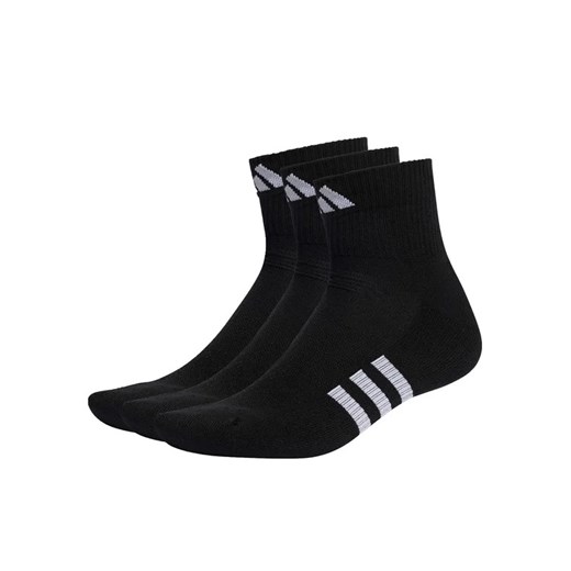 adidas Zestaw 3 par niskich skarpet unisex Performance Cushioned Mid-Cut Socks 3 Pairs IC9519 Czarny ze sklepu MODIVO w kategorii Skarpetki damskie - zdjęcie 168499690