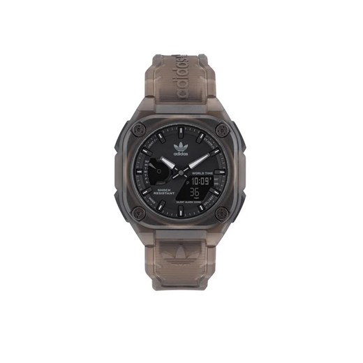 adidas Originals Zegarek City Tech One Watch AOST23059 Brązowy ze sklepu MODIVO w kategorii Zegarki - zdjęcie 168499852