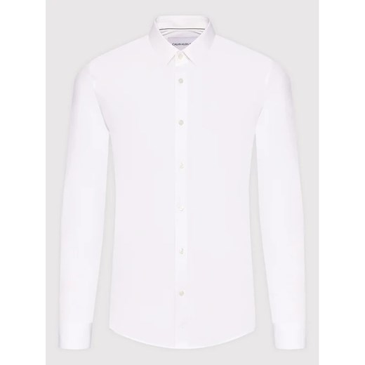 Calvin Klein Jeans Koszula J30J319065 Biały Slim Fit M promocyjna cena MODIVO