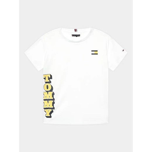 Tommy Hilfiger T-Shirt KB0KB08217 D Biały Regular Fit ze sklepu MODIVO w kategorii T-shirty chłopięce - zdjęcie 168500693