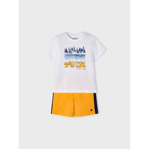 Mayoral Komplet t-shirt i spodenki 3680 Kolorowy ze sklepu MODIVO w kategorii Komplety chłopięce - zdjęcie 168500802