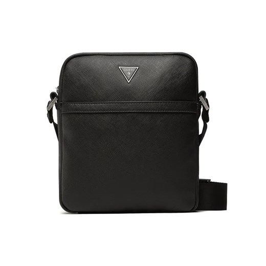 Guess Saszetka Certosa Saffiano Smart HMECSA P3158 Czarny Guess uniwersalny promocyjna cena MODIVO