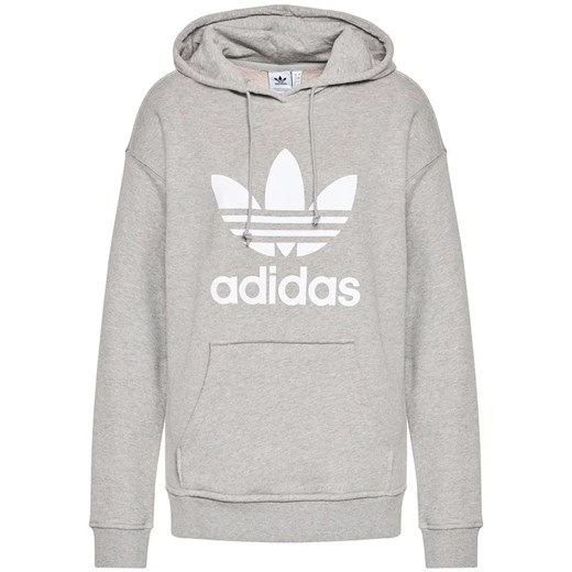 adidas Bluza adicolor Trefoil H33589 Szary Regular Fit 34 MODIVO