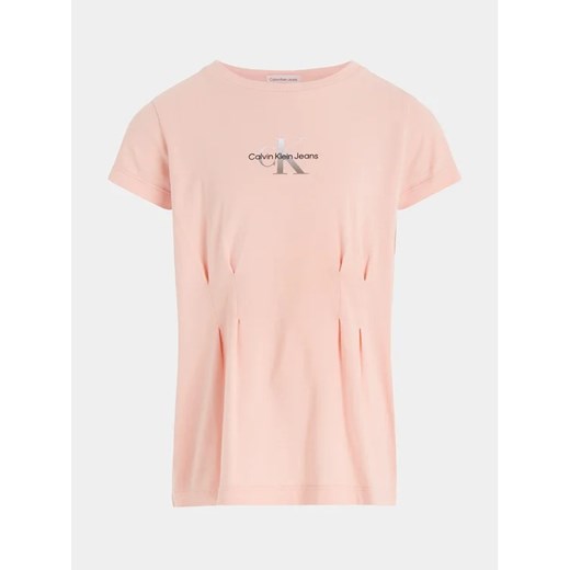 Calvin Klein Jeans T-Shirt Monogram IG0IG02103 Różowy Regular Fit 6Y promocja MODIVO