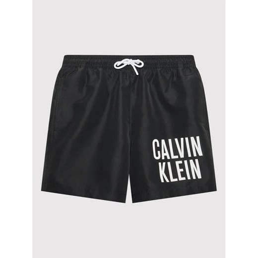 Calvin Klein Swimwear Szorty kąpielowe Intense Power KV0KV00006 Czarny Regular 8_10Y wyprzedaż MODIVO