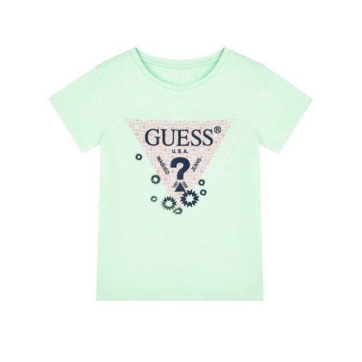 Guess T-Shirt K02I00 K6YW0 Zielony Regular Fit Guess 4 okazyjna cena MODIVO
