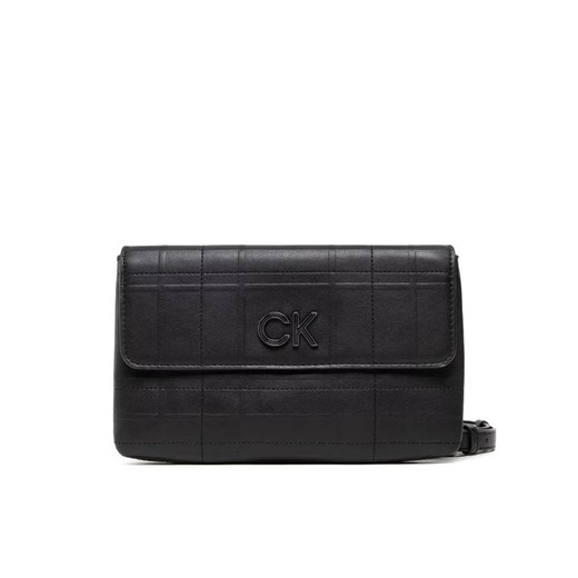 Calvin Klein Torebka Re-Lock Dbl Xbody W/Flap Quilt K60K609686 Czarny Calvin Klein uniwersalny promocja MODIVO