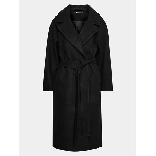 Gina Tricot Płaszcz przejściowy 20609 Czarny Regular Fit ze sklepu MODIVO w kategorii Płaszcze damskie - zdjęcie 168505022