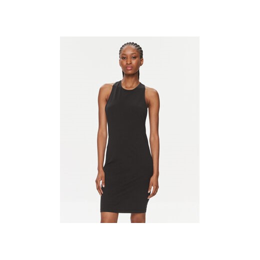Calvin Klein Swimwear Sukienka plażowa KW0KW02480 Czarny Regular Fit ze sklepu MODIVO w kategorii Sukienki - zdjęcie 168505141