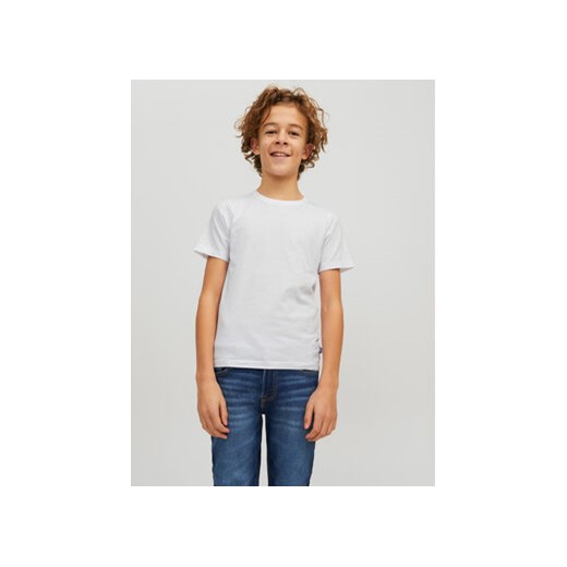 Jack&Jones Junior T-Shirt Organic Basic 12158433 Biały Regular Fit ze sklepu MODIVO w kategorii T-shirty chłopięce - zdjęcie 168505234