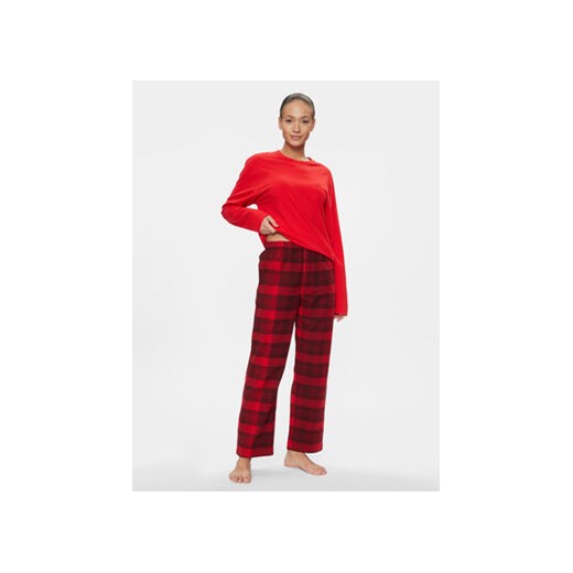 Calvin Klein Underwear Piżama 000QS7036E Czerwony Relaxed Fit ze sklepu MODIVO w kategorii Piżamy damskie - zdjęcie 168505811