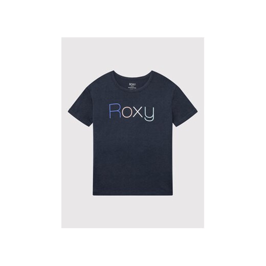 Roxy T-Shirt Day And Night ERGZT03845 Granatowy Regular Fit ze sklepu MODIVO w kategorii T-shirty chłopięce - zdjęcie 168505974