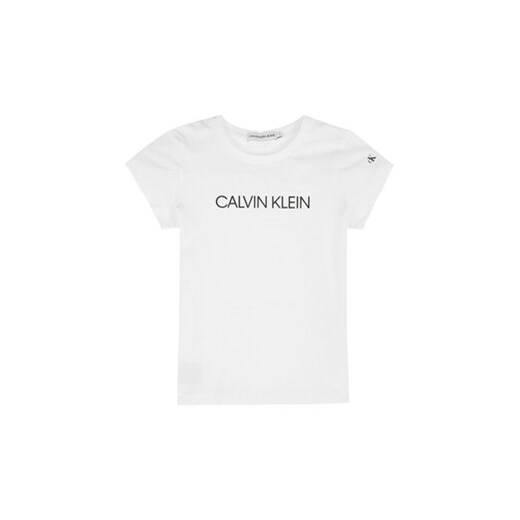 Calvin Klein Jeans T-Shirt IG0IG00380 Biały Regular Fit ze sklepu MODIVO w kategorii T-shirty chłopięce - zdjęcie 168505990