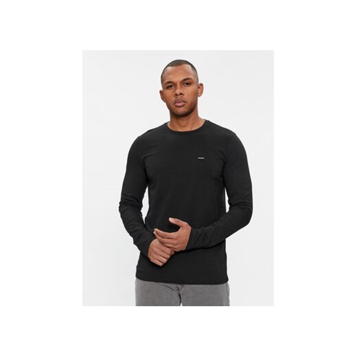 Calvin Klein Longsleeve K10K112725 Czarny Slim Fit ze sklepu MODIVO w kategorii T-shirty męskie - zdjęcie 168506422