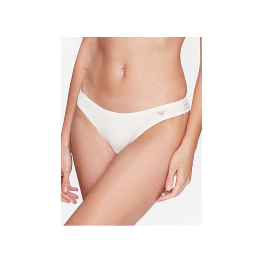 Emporio Armani Underwear Figi brazylijskie 162948 3R384 92810 Beżowy ze sklepu MODIVO w kategorii Majtki damskie - zdjęcie 168506583