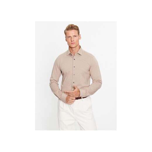 Michael Kors Koszula MD0MD91392 Beżowy Slim Fit ze sklepu MODIVO w kategorii Koszule męskie - zdjęcie 168506693