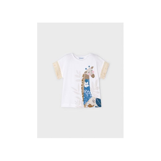 Mayoral T-Shirt 3064 Écru ze sklepu MODIVO w kategorii Bluzki dziewczęce - zdjęcie 168507092