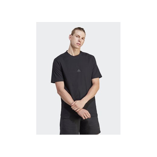 adidas T-Shirt IJ6129 Czarny Regular Fit ze sklepu MODIVO w kategorii T-shirty męskie - zdjęcie 168507142