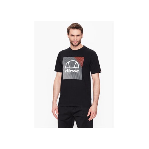 Ellesse T-Shirt Flecta SXR17843 Czarny Regular Fit ze sklepu MODIVO w kategorii T-shirty męskie - zdjęcie 168507180