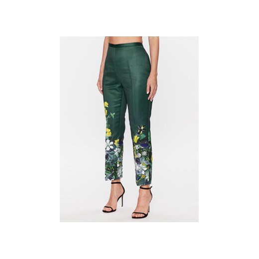 Ted Baker Spodnie materiałowe Aikaat 270364 Zielony Regular Fit ze sklepu MODIVO w kategorii Spodnie damskie - zdjęcie 168507690