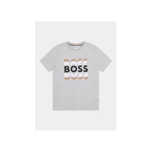 Boss T-Shirt J25O72 D Szary Regular Fit ze sklepu MODIVO w kategorii T-shirty chłopięce - zdjęcie 168508260