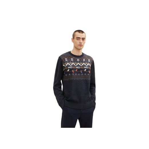 Tom Tailor Sweter 1034796 Granatowy Regular Fit ze sklepu MODIVO w kategorii Swetry męskie - zdjęcie 168508563