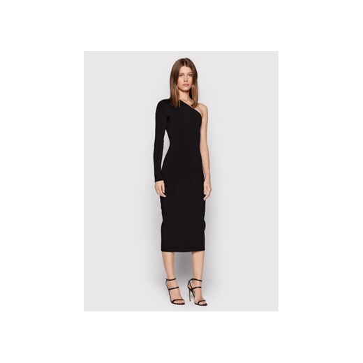 Victoria Victoria Beckham Sukienka koktajlowa One Shoulder 1222KDR003593A Czarny Slim Fit ze sklepu MODIVO w kategorii Sukienki - zdjęcie 168508613