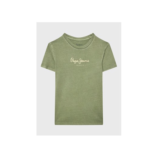 Pepe Jeans T-Shirt West Sir Jr N PB503535 Zielony Regular Fit ze sklepu MODIVO w kategorii T-shirty chłopięce - zdjęcie 168508753