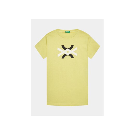 United Colors Of Benetton T-Shirt 3I1XC10BI Żółty Regular Fit ze sklepu MODIVO w kategorii T-shirty chłopięce - zdjęcie 168508803