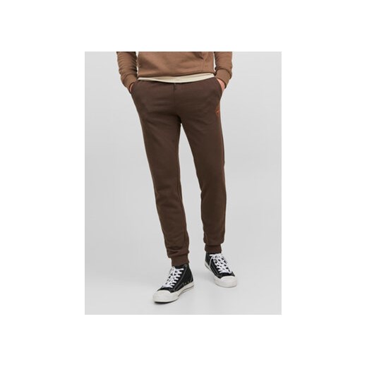 Jack&Jones Spodnie dresowe Gordon 12165322 Brązowy Regular Fit M MODIVO