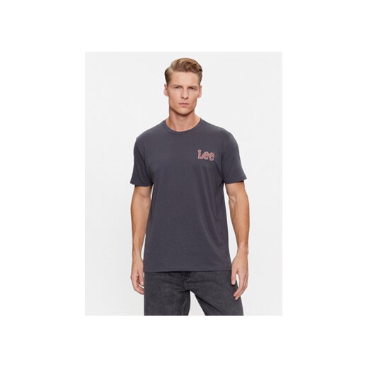 Lee T-Shirt 112342480 Granatowy Regular Fit ze sklepu MODIVO w kategorii T-shirty męskie - zdjęcie 168509073