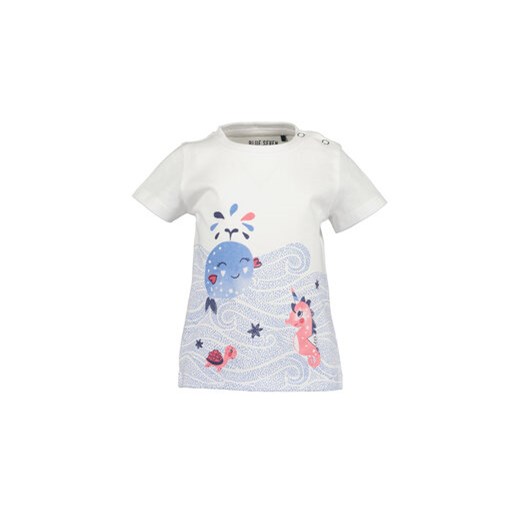 Blue Seven T-Shirt 901123 X Biały Regular Fit ze sklepu MODIVO w kategorii Bluzki dziewczęce - zdjęcie 168509282