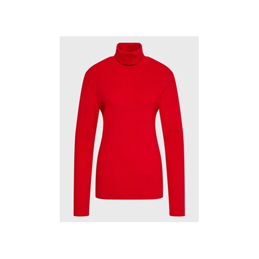 Calvin Klein Jeans Plus Golf J20J220138 Czerwony Slim Fit ze sklepu MODIVO w kategorii Swetry damskie - zdjęcie 168509524
