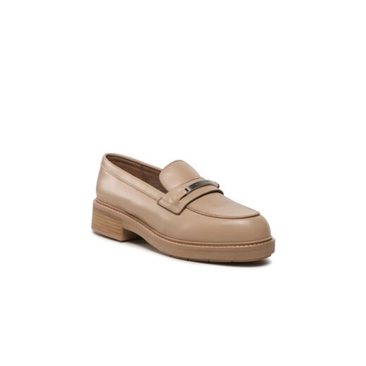 Calvin Klein Loafersy Rubber Sole Loafer W/Hw HW0HW01791 Beżowy Calvin Klein 39 promocyjna cena MODIVO