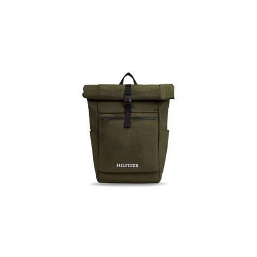 Tommy Hilfiger Plecak Th Monotype Rolltop Backpack AM0AM11549 Zielony ze sklepu MODIVO w kategorii Plecaki - zdjęcie 168509692