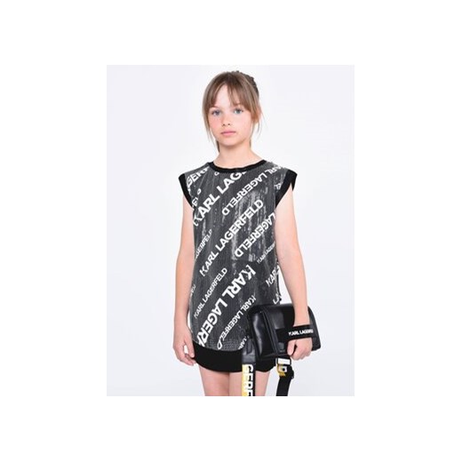 Karl Lagerfeld Kids Sukienka elegancka Z12242 S Czarny Regular Fit ze sklepu MODIVO w kategorii Sukienki dziewczęce - zdjęcie 168509762