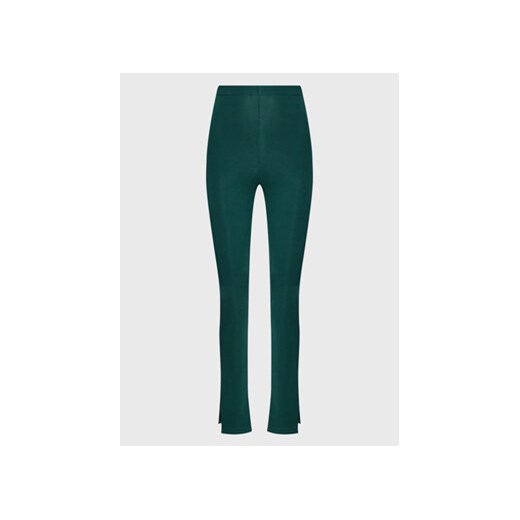 Reebok Spodnie materiałowe Wde Trend HG1171 Zielony Slim Fit ze sklepu MODIVO w kategorii Spodnie damskie - zdjęcie 168510321